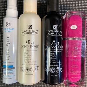 Royale Hair Serum With Shampoo Conditioner And Spr
